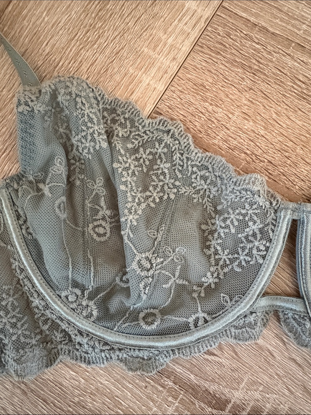 Intimately Free People Daydreamer Underwire Bra 34Ddd Green - Picture 9 of 10
